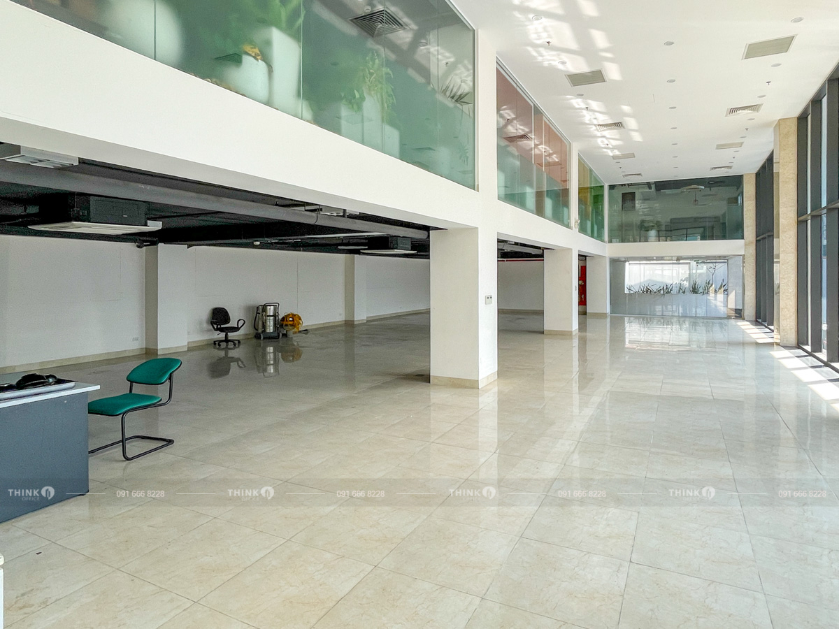Diện tích tầng 1 cho thuê điển hình toà nhà ICT Building Lê Thanh Nghị