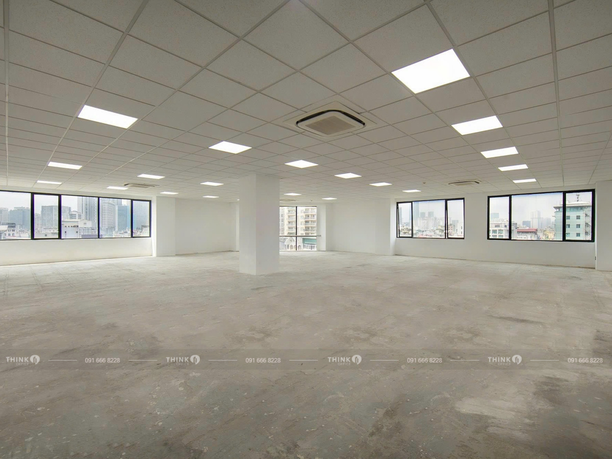 Diện tích văn phòng điển hình cho thuê toà nhà IDMC Láng Hạ Building