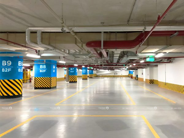 Hầm để xe toà nhà Capital Place Liễu Giai