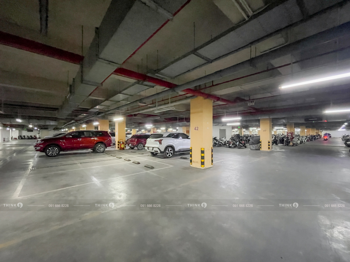 Hầm để xe toà nhà Home City Trung Kính