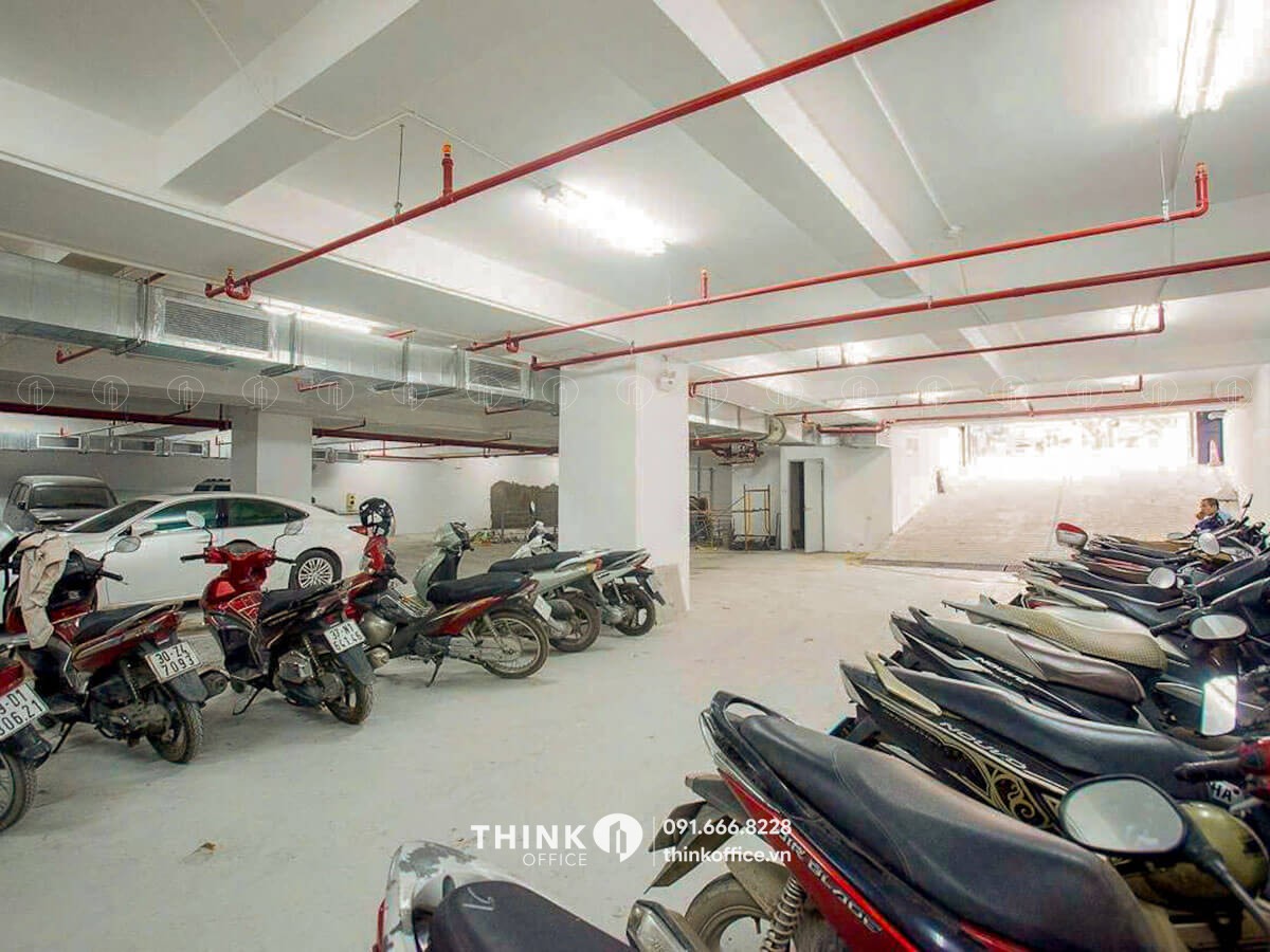Hầm để xe tầng B1 tòa nhà VP Bank số 5 Điện Biên Phủ