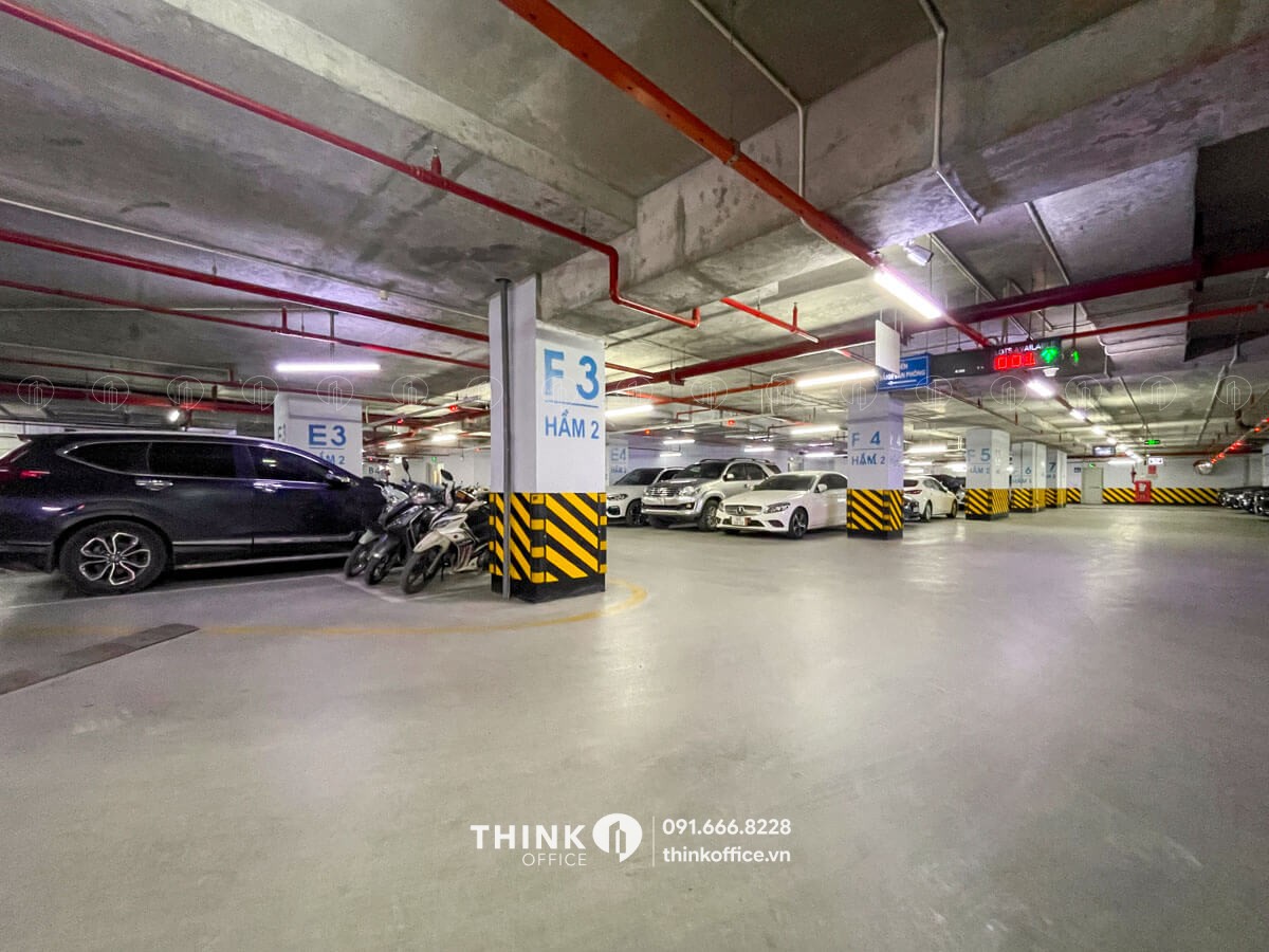 Hầm gửi xe thông minh hiện đại tại toà nhà Golden Park Tower