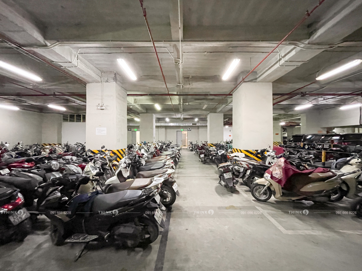Khu vực hầm để xe toà nhà MD Complex