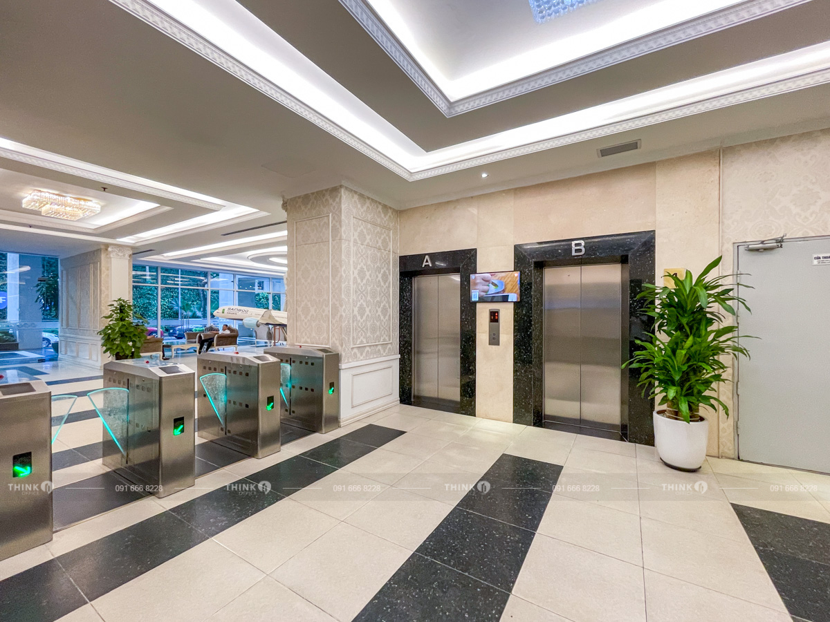 Khu vực kiểm tra an ninh văn phòng toà nhà FLC Landmark Tower