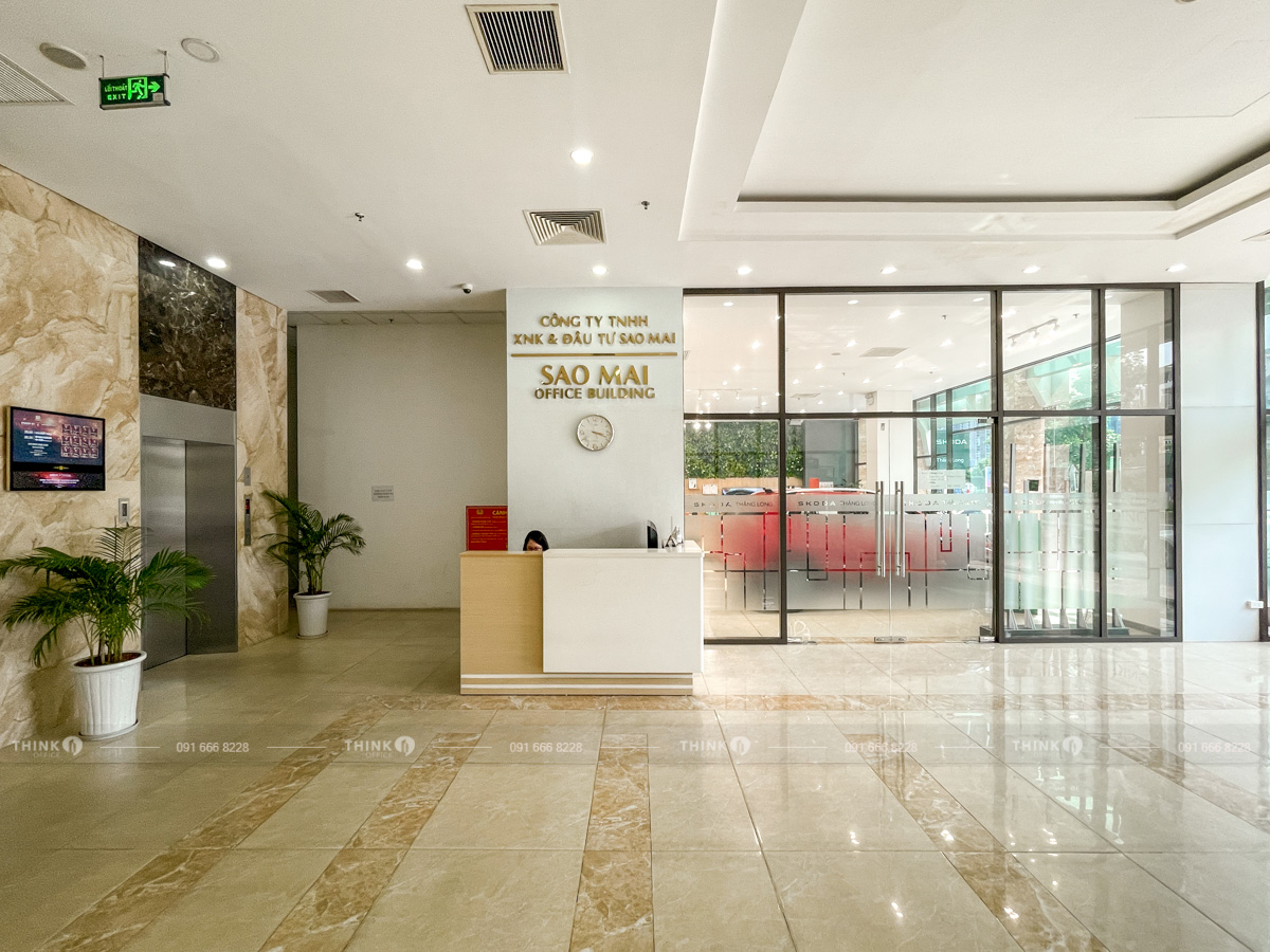 Khu vực lễ tân toà nhà Sao Mai Building