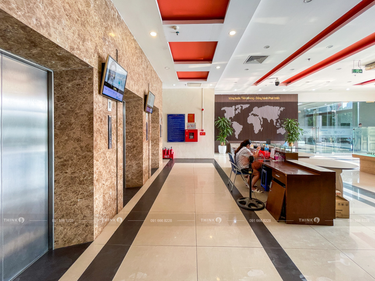 Khu vực lễ tân toà nhà Sun Square