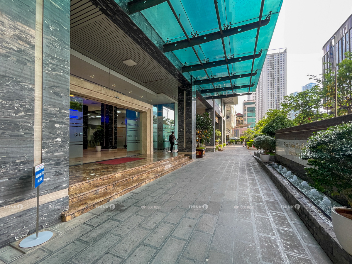 Khu vực lối vào sảnh toà nhà CIC Tower