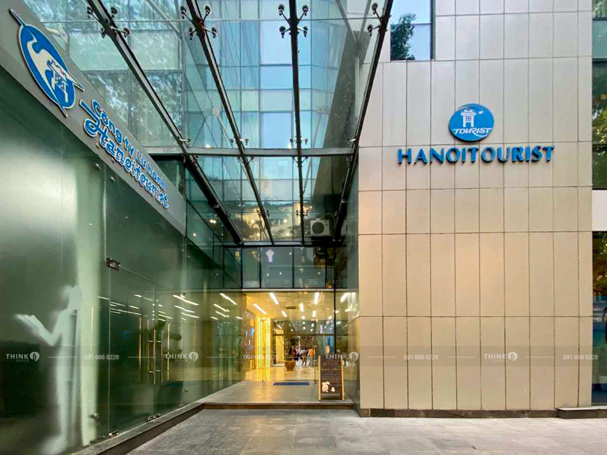 Khu vực lối vào sảnh toà nhà Hanoi Tourist Building Lý Thường Kiệt