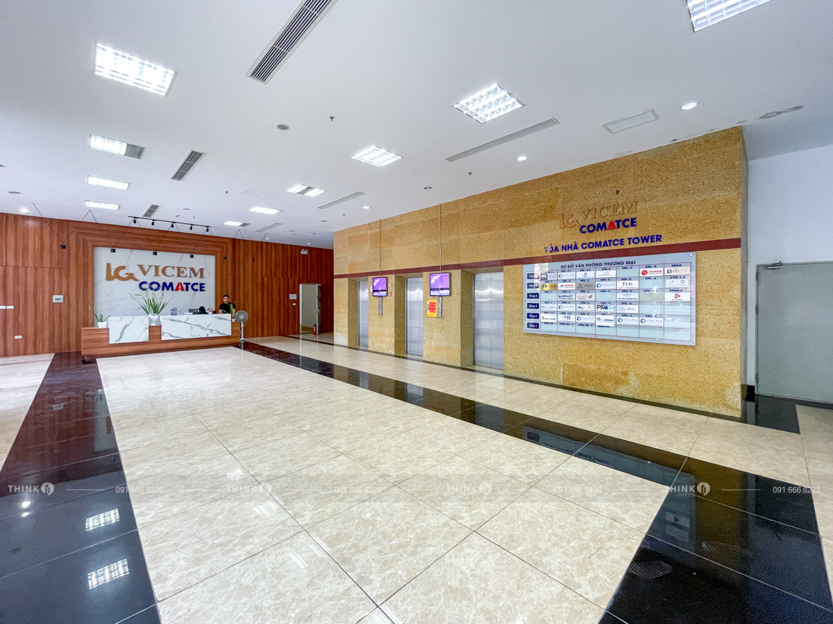 Khu vực sảnh toà nhà Comatce Tower