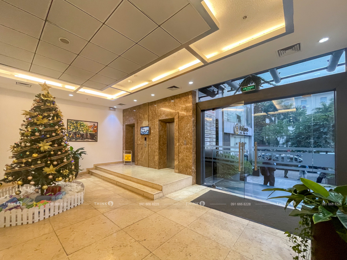 Khu vực sảnh toà nhà Detech Tower Tôn Thất Thuyết