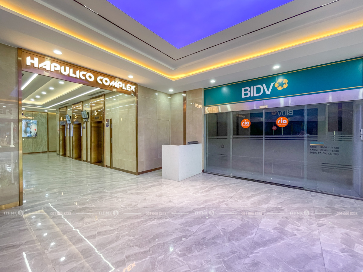 Khu vực sảnh toà nhà Hapulico Center Building