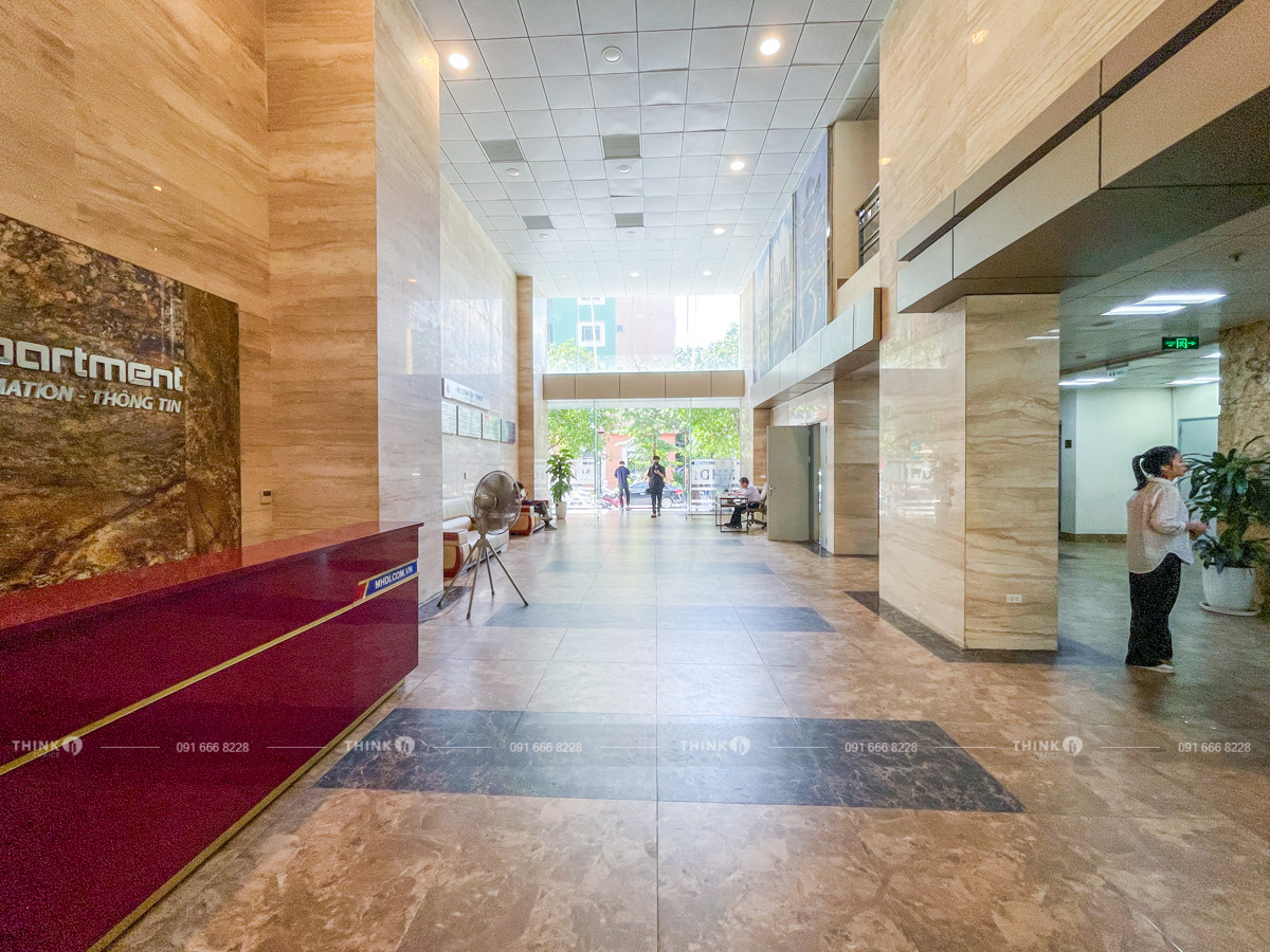 Khu vực sảnh toà nhà MD Complex Nguyễn Cơ Thạch