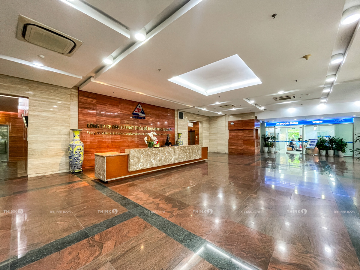 Khu vực sảnh toà nhà Sudico Tower
