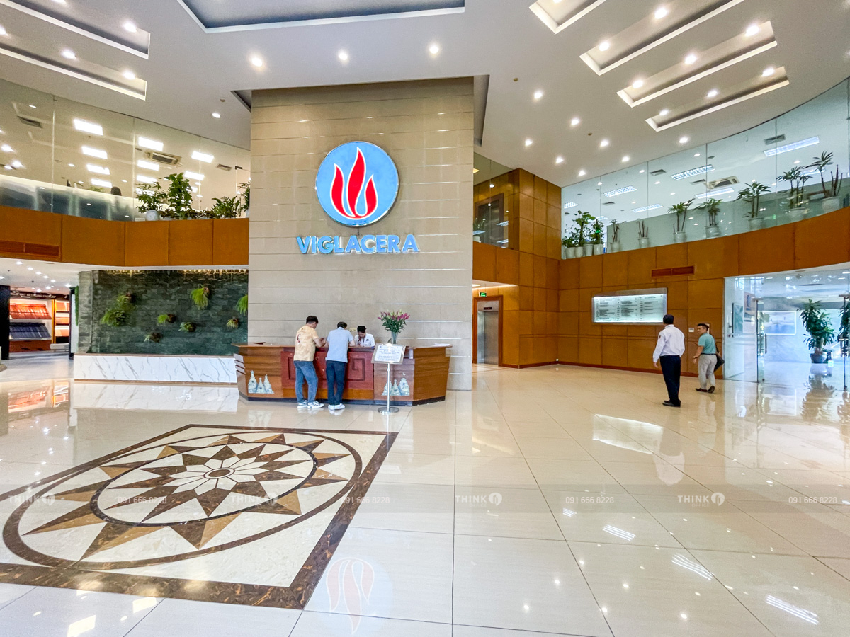 Khu vực sảnh toà nhà Viglacera Tower