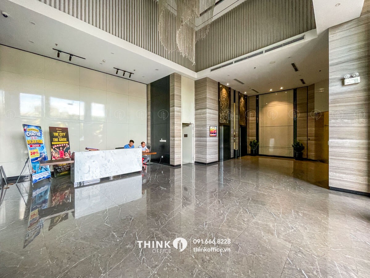 Sảnh đón tiếp khách chuyên nghiệp tại toà nhà Golden Park Tower