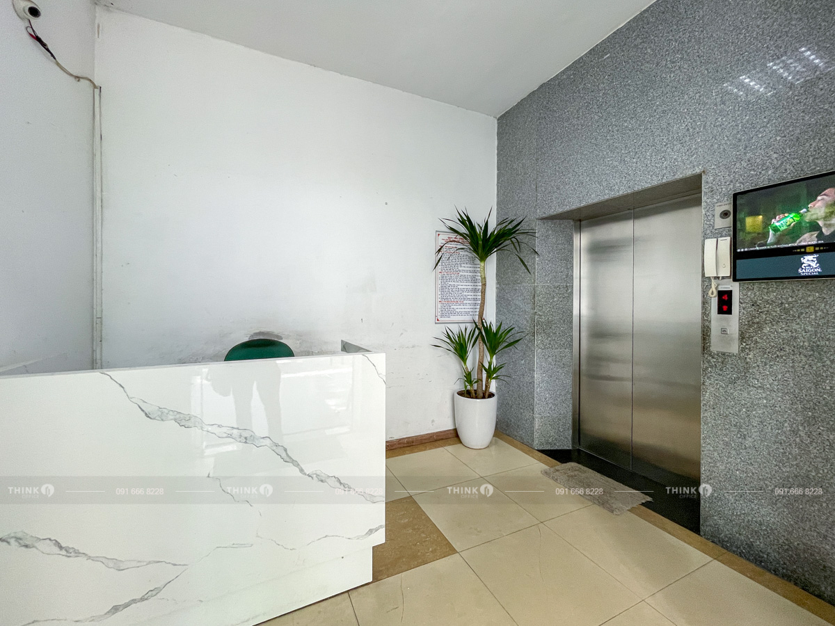Khu vực sảnh văn phòng toà nhà VNT Tower