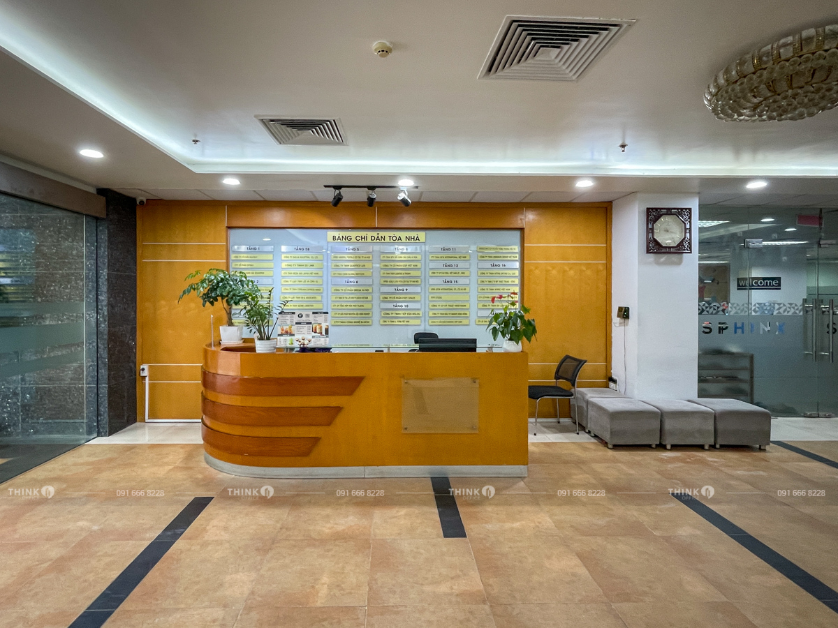 Lễ tân toà nhà Hoàng Linh Building Duy Tân