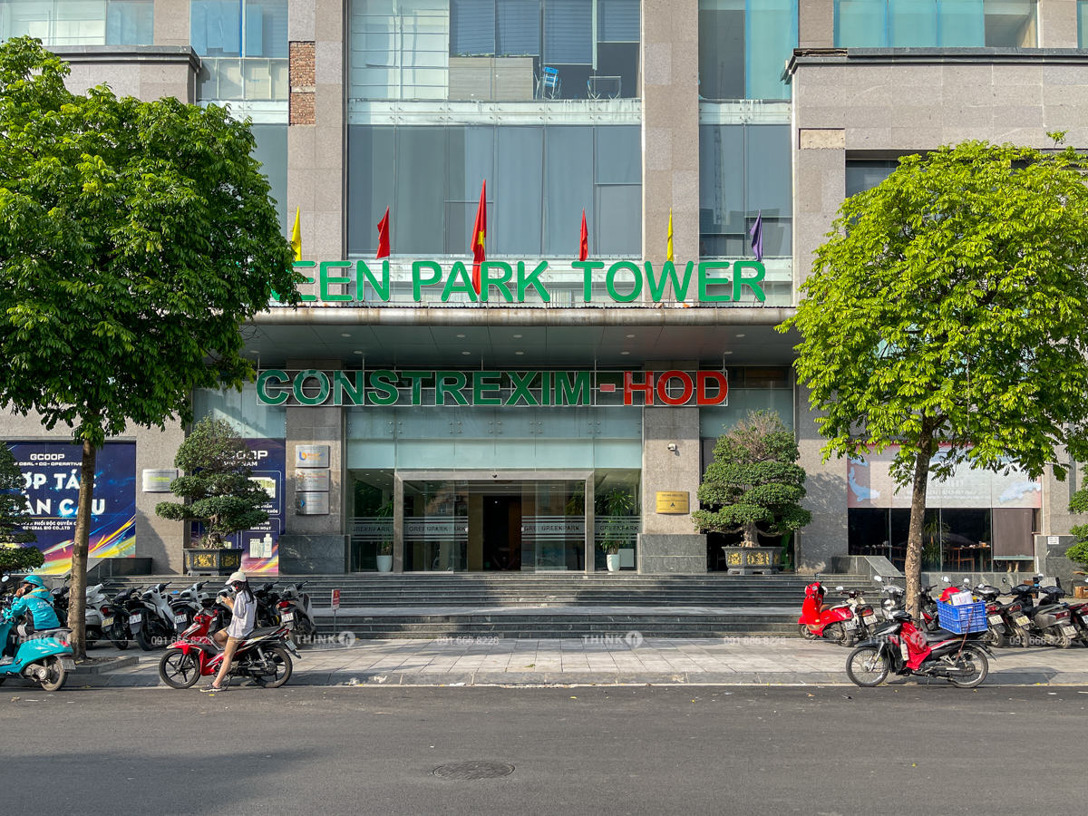 Lối vào sảnh Green Park Tower Dương Đình Nghệ