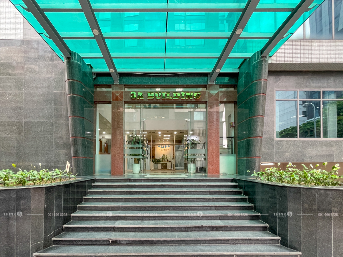 Lối vào sảnh toà nhà 3A Building Duy Tân