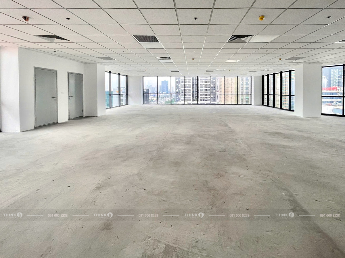 Mặt bằng trống điển hình toà nhà IDMC Mỹ Đình 2 Building Tôn Thất Thuyết