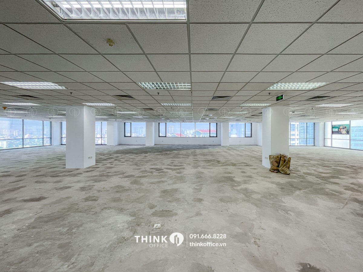 Mặt bằng văn phòng điển hình toà nhà Handiresco Tower 521 Kim Mã