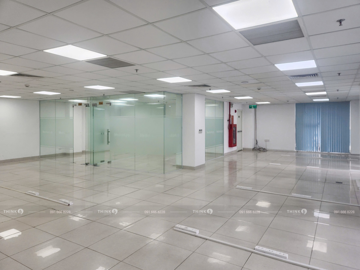 Mặt bằng văn phòng điển hình cho thuê ICT Building 19 Lê Thanh Nghị