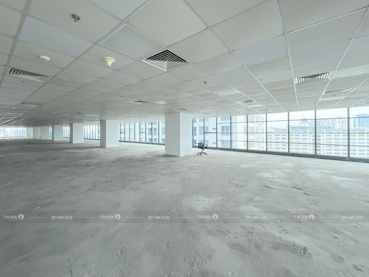 Mặt bằng văn phòng điển hình cho thuê toà nhà Rox Tower Nguyễn Chí Thanh