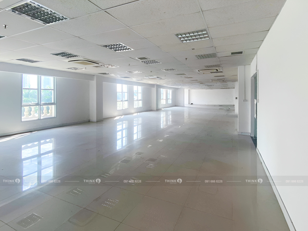 Mặt bằng văn phòng điển hình cho thuê toà nhà The Manor Mễ Trì