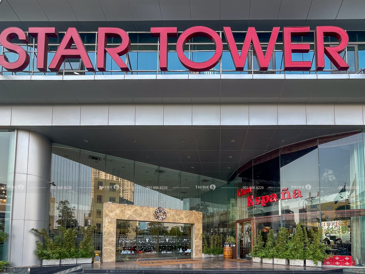 Mặt trước sảnh toà nhà Star Tower Dương Đình Nghệ