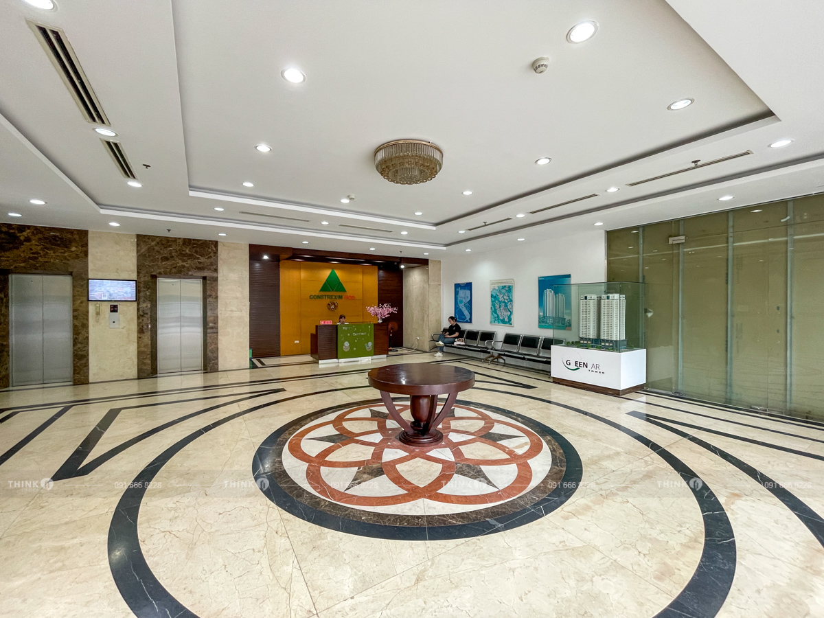 Sảnh khối văn phòng toà nhà Green Park Tower Dương Đình Nghệ