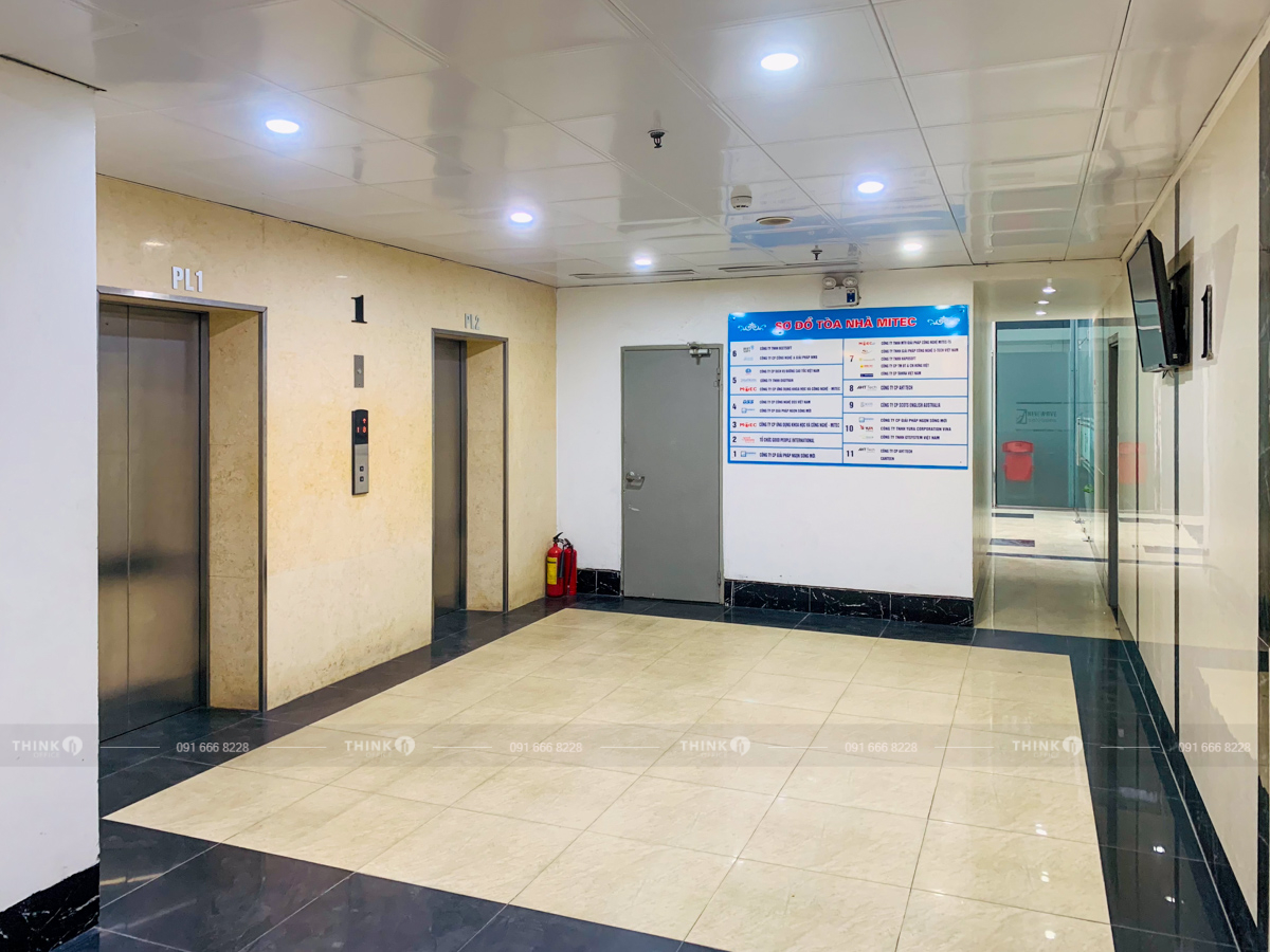 Sảnh thang máy Mitec Tower Dương Đình Nghệ