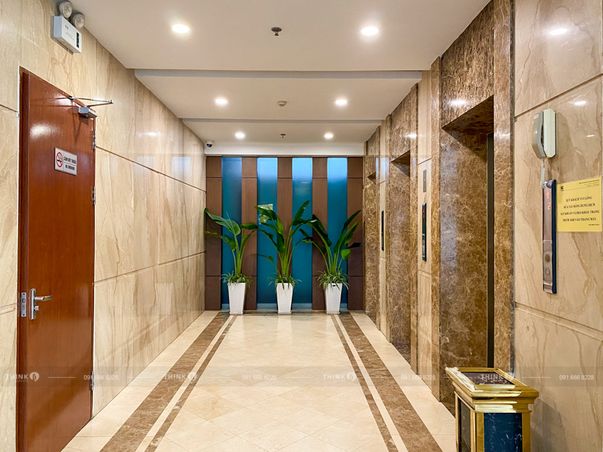 Sảnh thang máy toà nhà IC Building Duy Tân