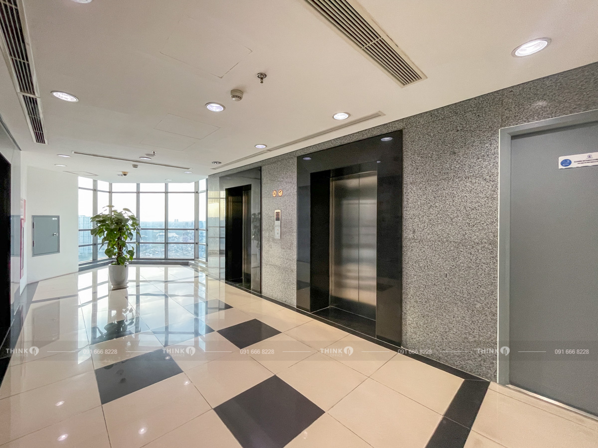 Sảnh thang máy văn phòng toà nhà Handico Tower Phạm Hùng