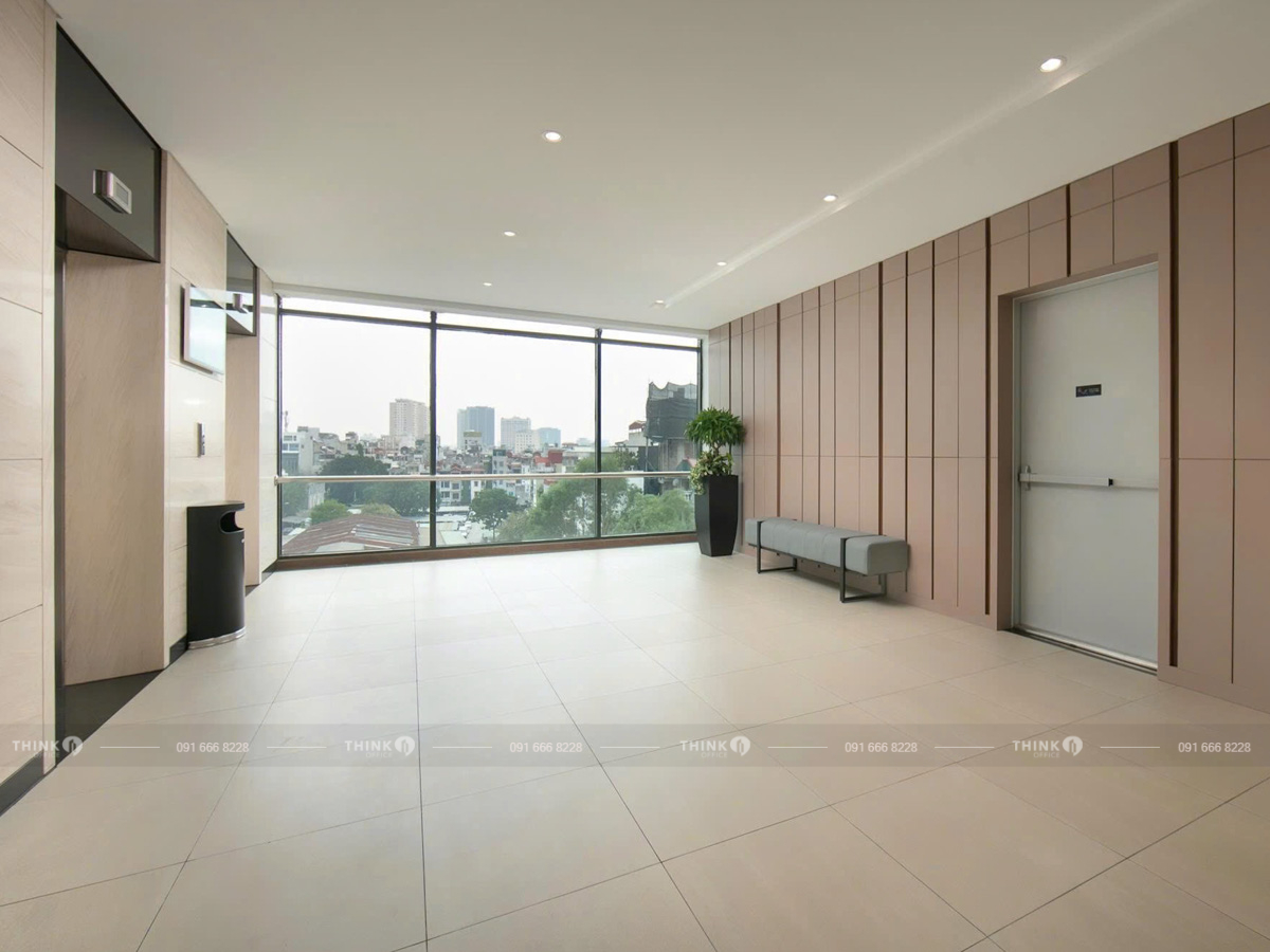 Sảnh thang máy văn phòng toà nhà IDMC Láng Hạ Building