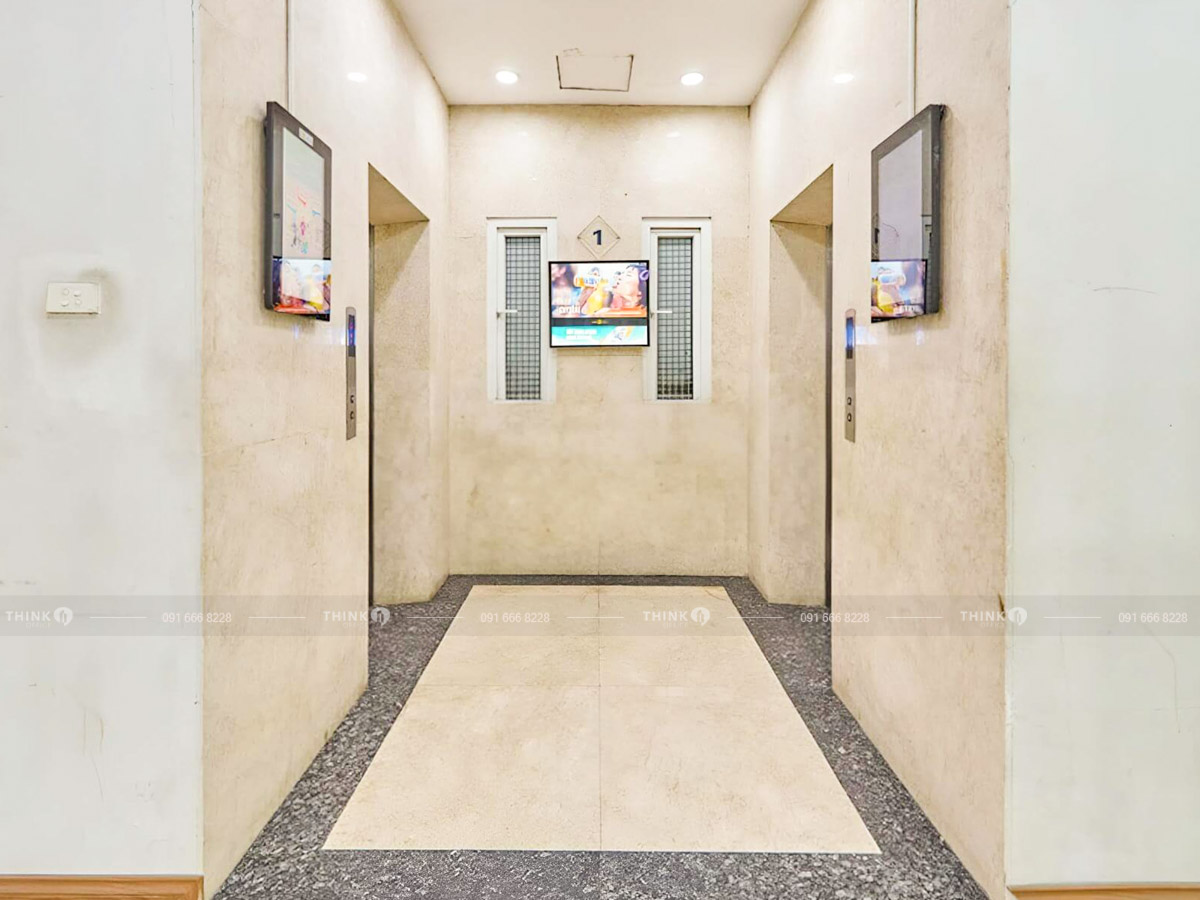Sảnh thang máy văn phòng toà nhà Newtatco Building Láng Hạ