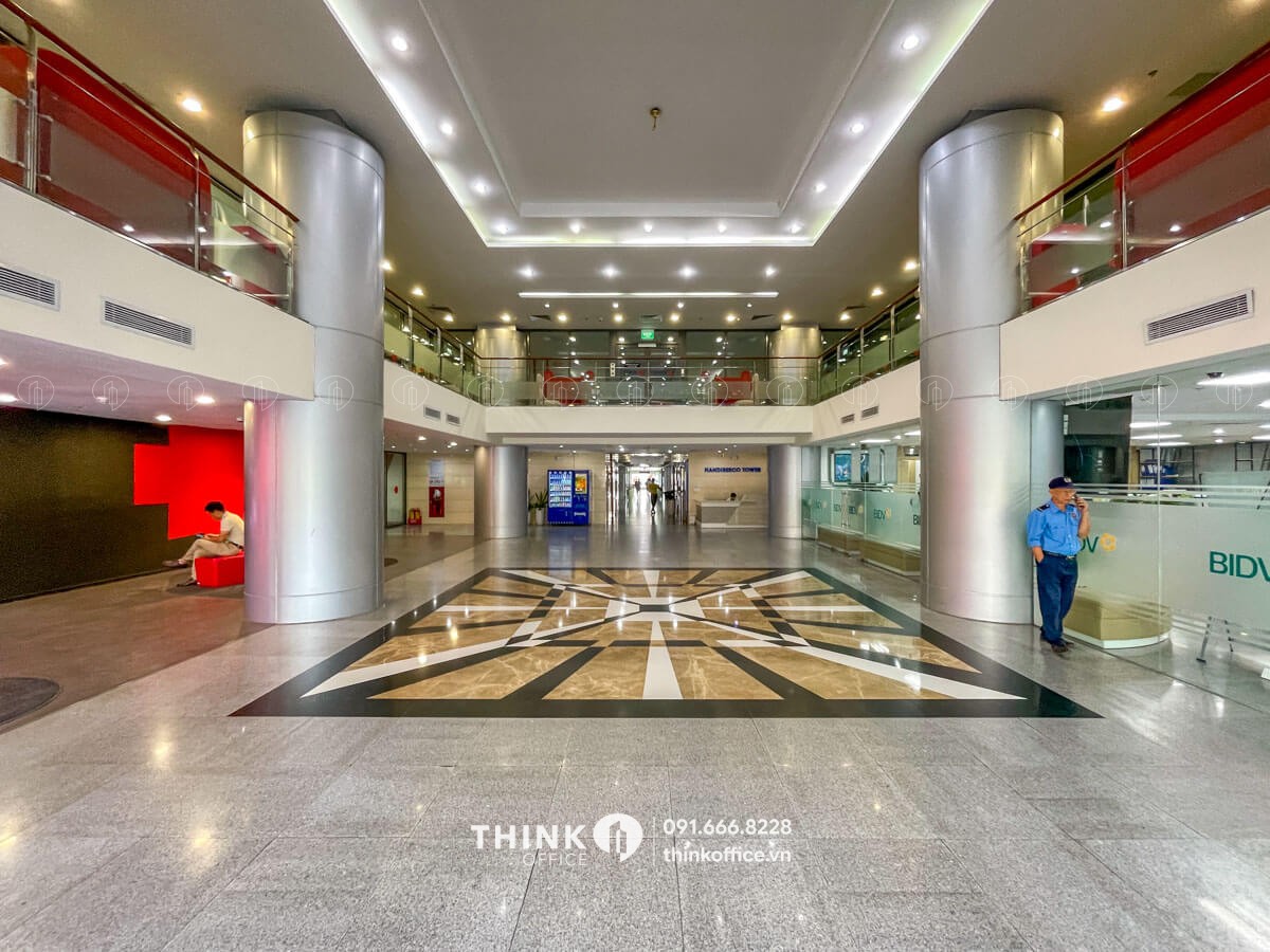 Sảnh văn phòng tháp A toà nhà Handiresco Tower 521 Kim Mã