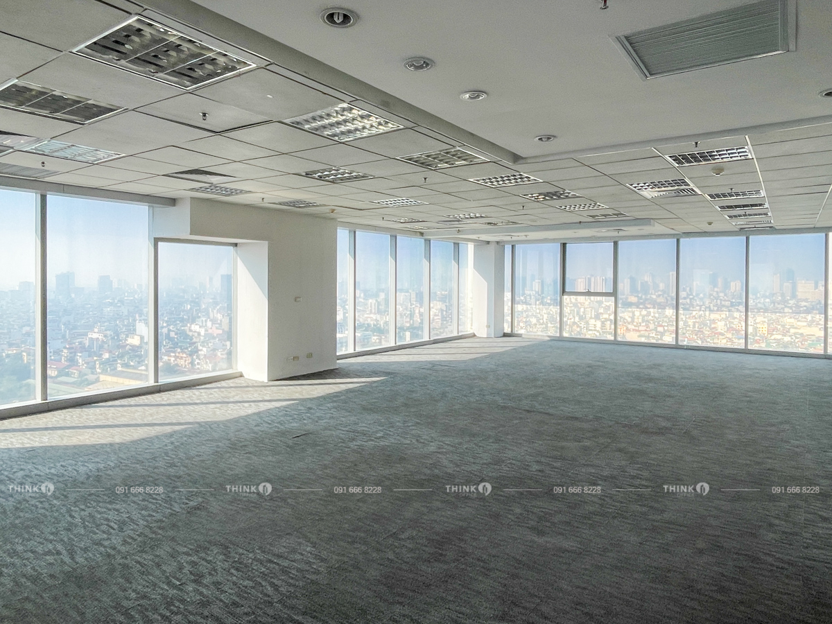 Diện tích văn phòng điển hình cho thuê toà nhà Capital Tower