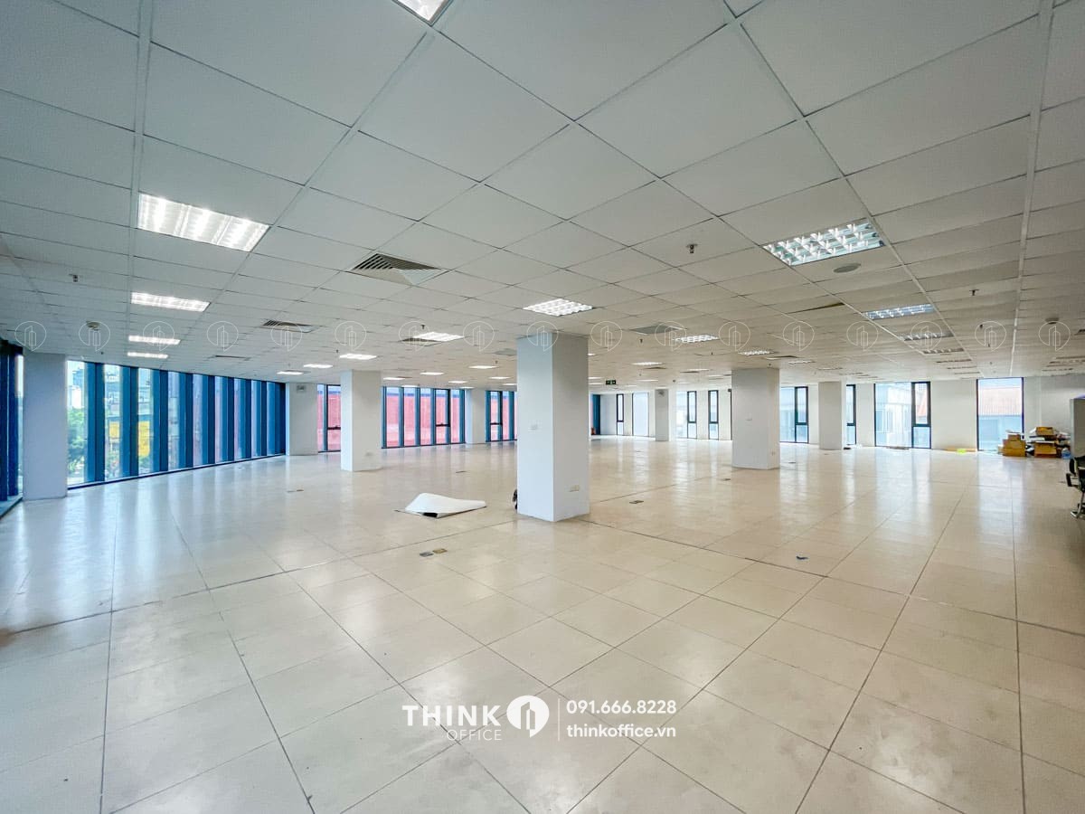 Diện tích văn phòng trống cho thuê toà nhà SISC Tower