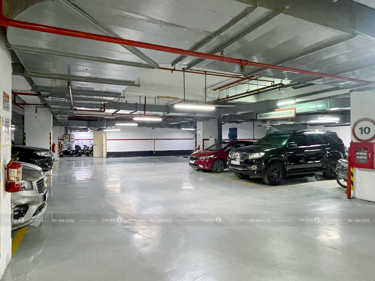 Hầm để xe toà nhà International Center Ngô Quyền
