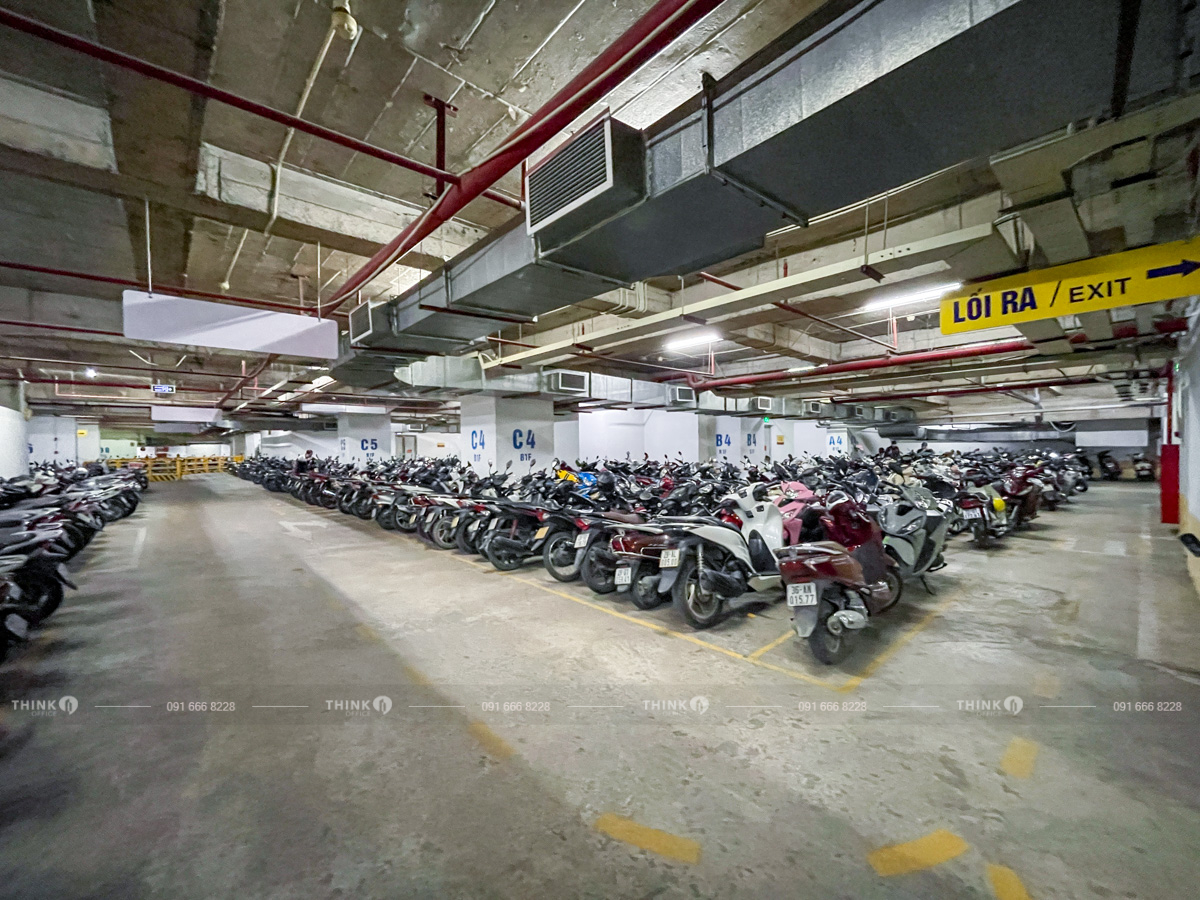 Hầm để xe toà nhà C14 Bắc Hà