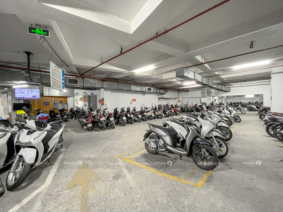 Hầm để xe toà nhà CTM Building Cầu Giấy