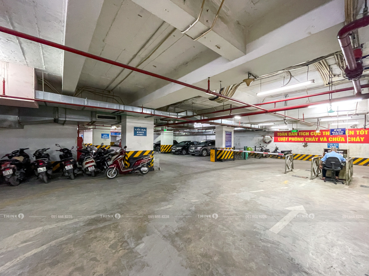Hầm để xe toà nhà Cland Lê Đức Thọ