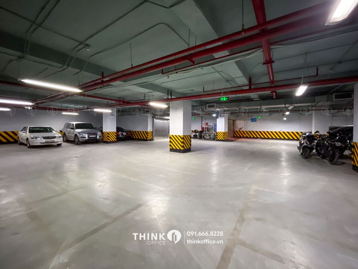 Hầm để xe toà nhà SISC Tower Láng Hạ