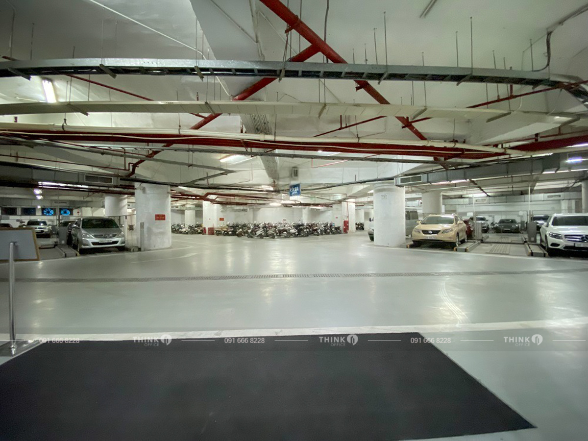 Hầm để xe toà nhà Viện Dầu Khí