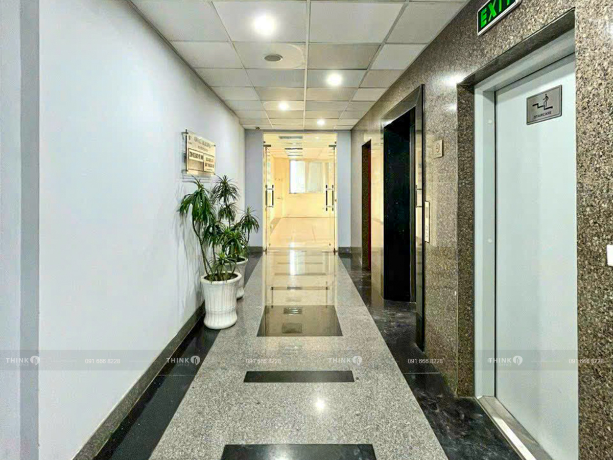 Hành lang thang máy văn phòng toà nhà Office Building 85 Nguyễn Du