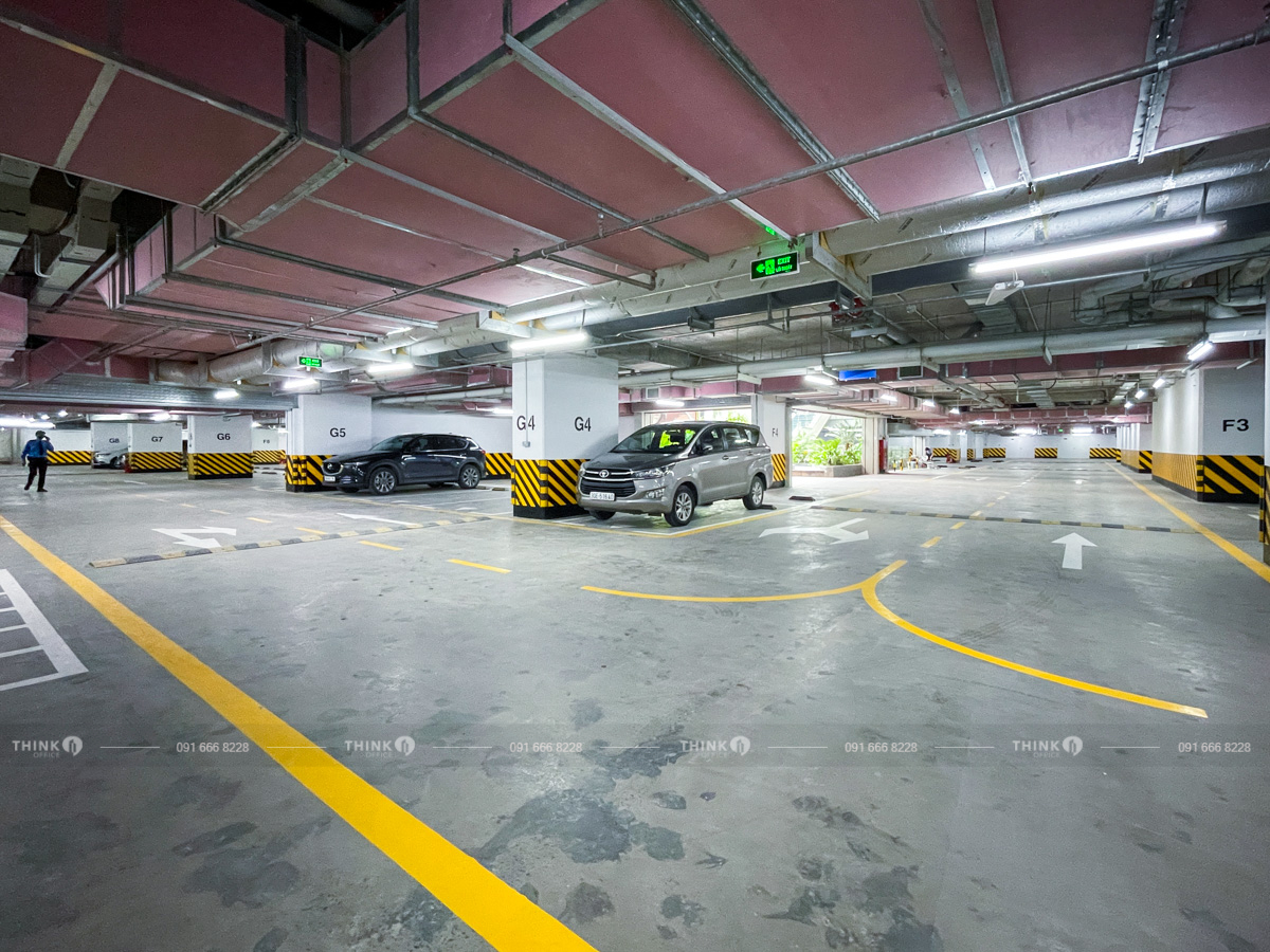 Khu vực hầm để xe toà nhà Pearl Tower