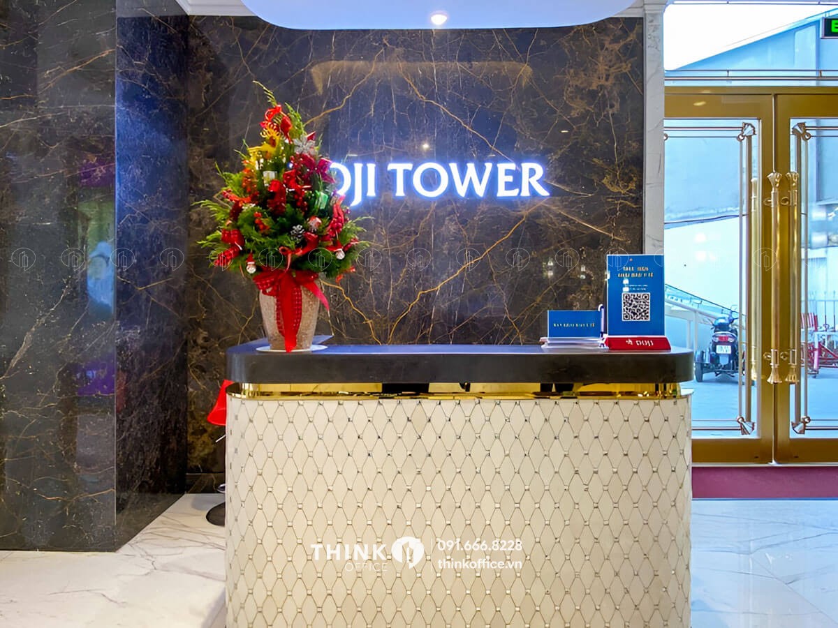 Khu vực lễ tân toà nhà Doji Tower