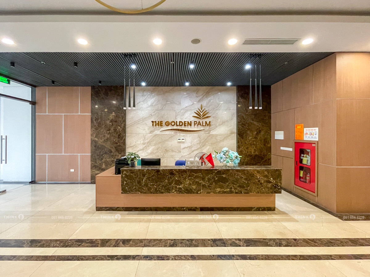 Khu vực lễ tân toà nhà Golden Palm