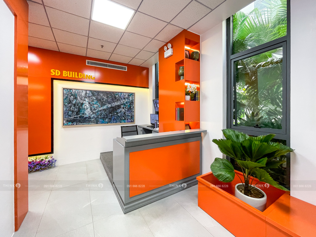 Khu vực lễ tân toà nhà SD Building