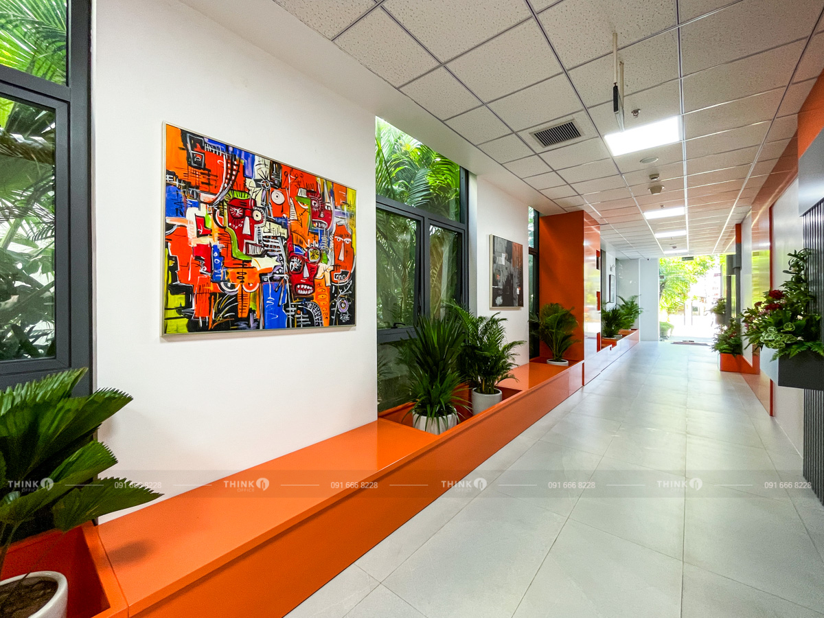Khu vực lối vào sảnh văn phòng toà nhà SD Building